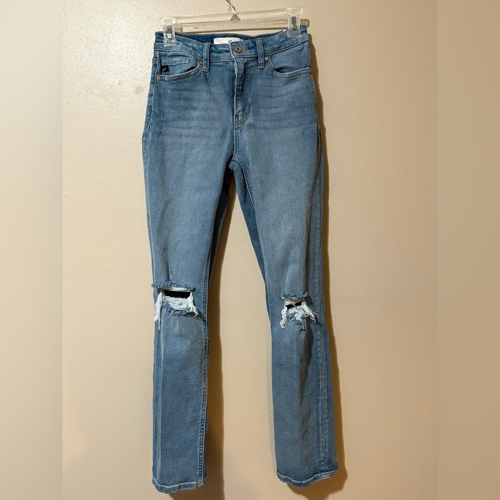 KanCan Distressed Straight Leg Jeans Womens size 26